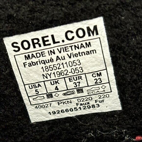 Sorel Caribou Women's Snow Boots Size 5 Waterproof Wool Lined Rubber Mid-Calf - Picture 11 of 11